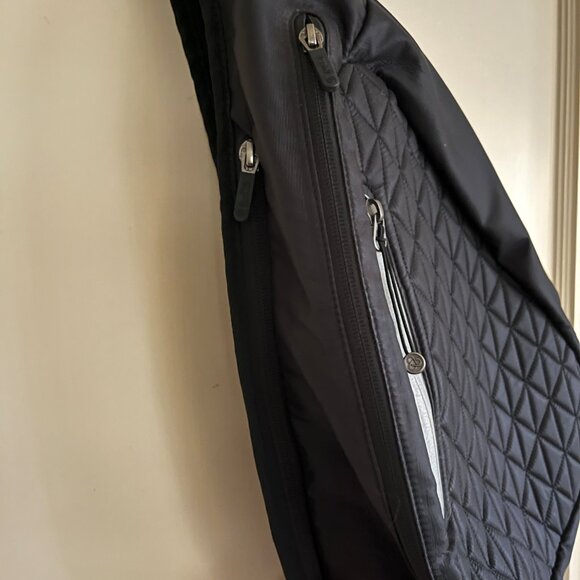 Zella Black Nylon Sling Single Strap Backpack - Picture 7 of 13